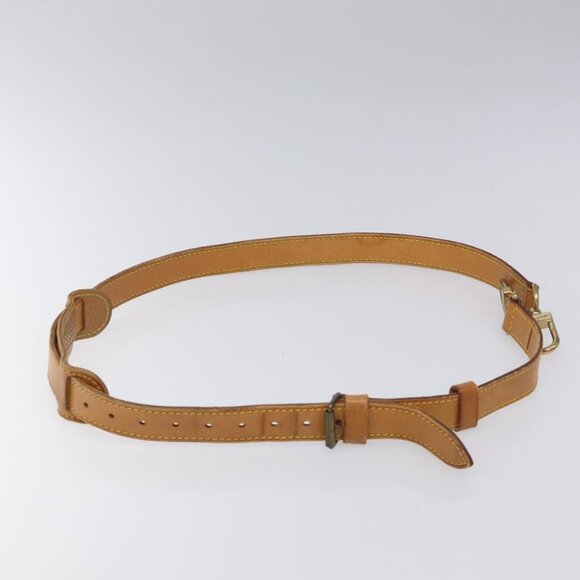LOUIS VUITTON Adjustable Shoulder Strap Leather 32.3""-39.8"" Beige Auth IN067 - Picture 4 of 11